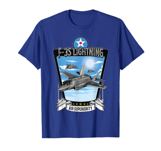 American Aircraft Camouflage F35 Lightning T-Shirt