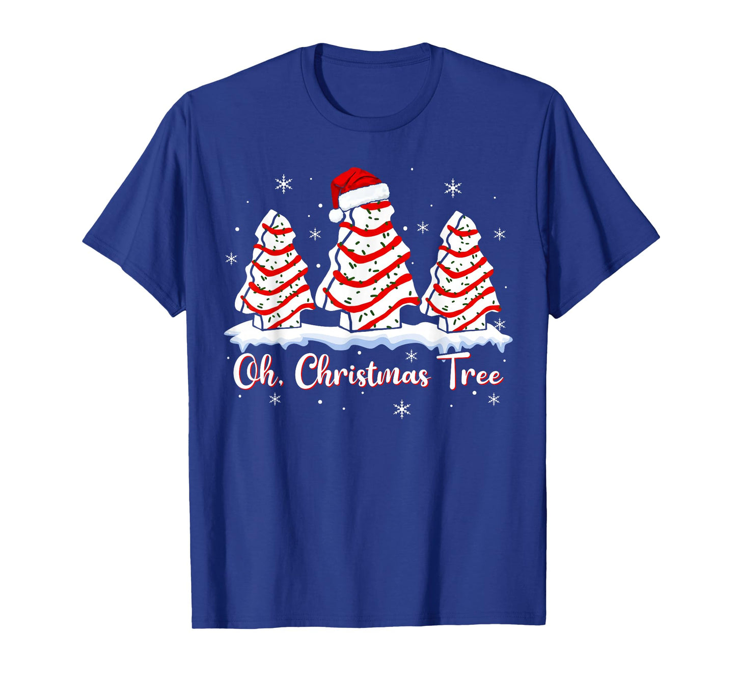 Groovy Oh Christmas Tree Cakes Debbie Beckey Jen Cake Lovers T-Shirt