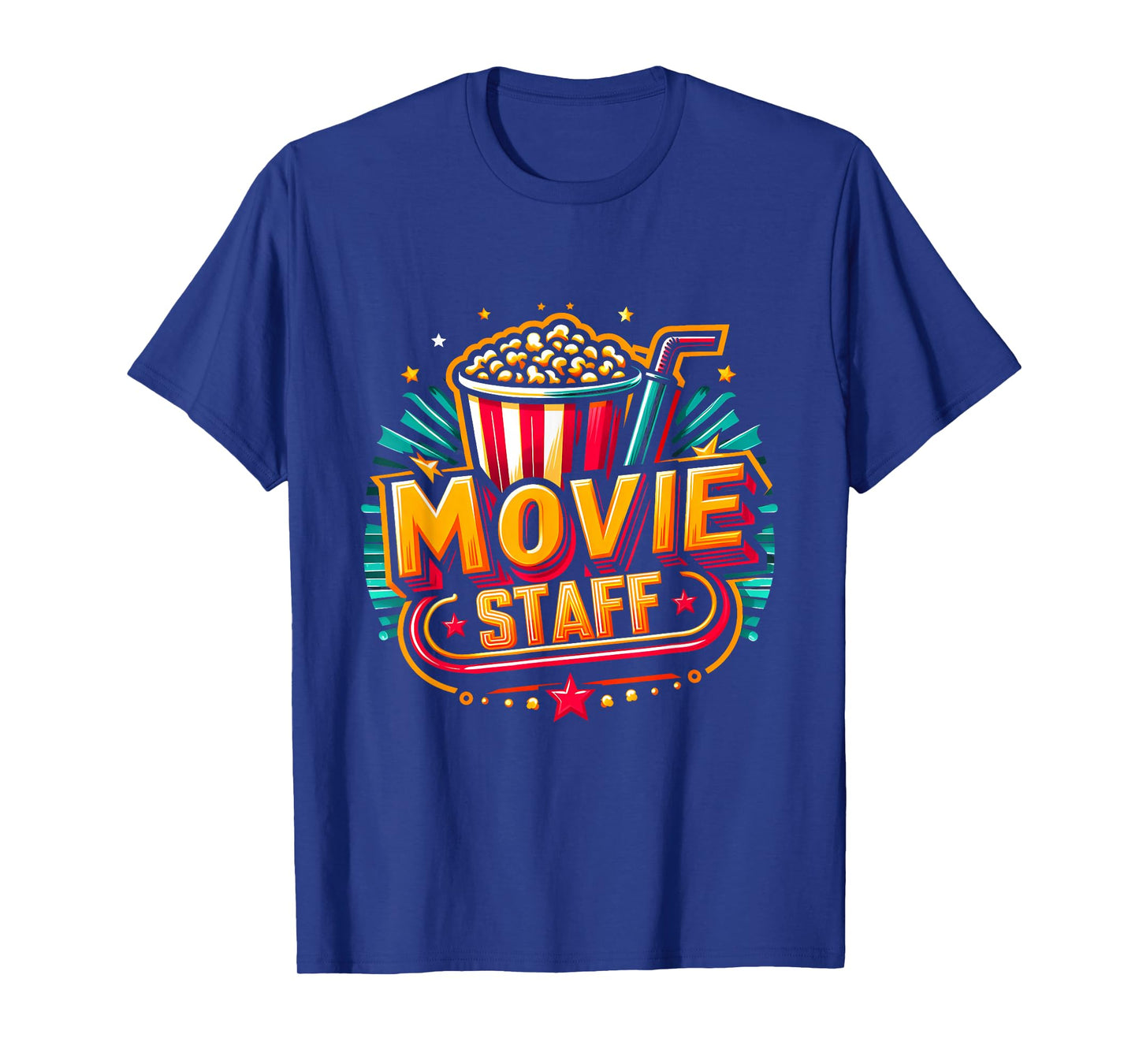 Movie Staff Party Night Behind The Scene Awesomeness Popcorn T-Shirt