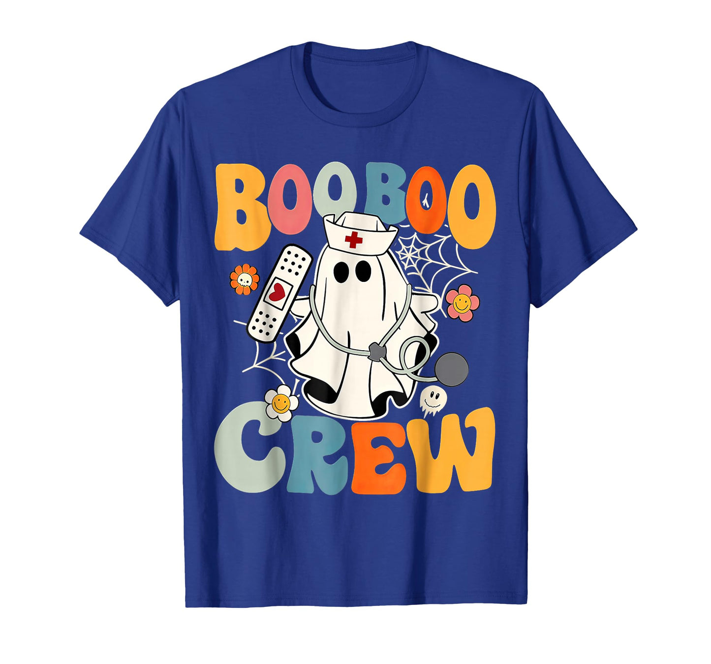 Groovy Boo Boo Crew Nurse Ghost Halloween T-Shirt