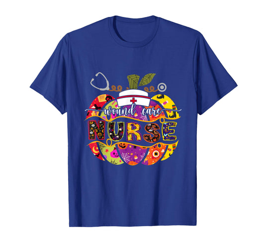Nurse Halloween Costume Stethoscope Heartbeat Pumpkin Nurse T-Shirt