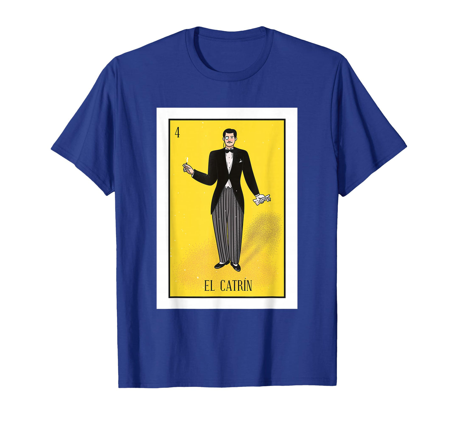 El Catrin Lottery Gift The Gentleman Card Mexican Lottery T-Shirt