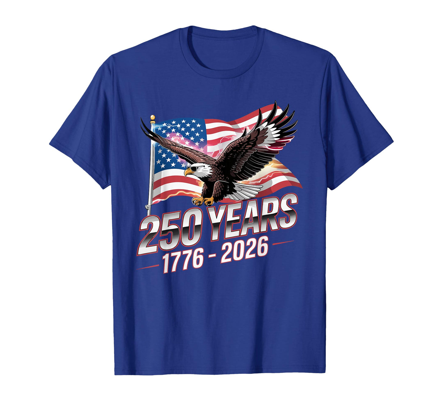 USA 250 Years Eagle 1776-2026 Flag 250th Anniversary T-Shirt
