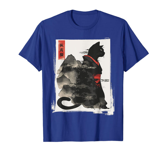 Kawaii Cat Anime Japanese Retro Men Women Kids Funny Cat T-Shirt