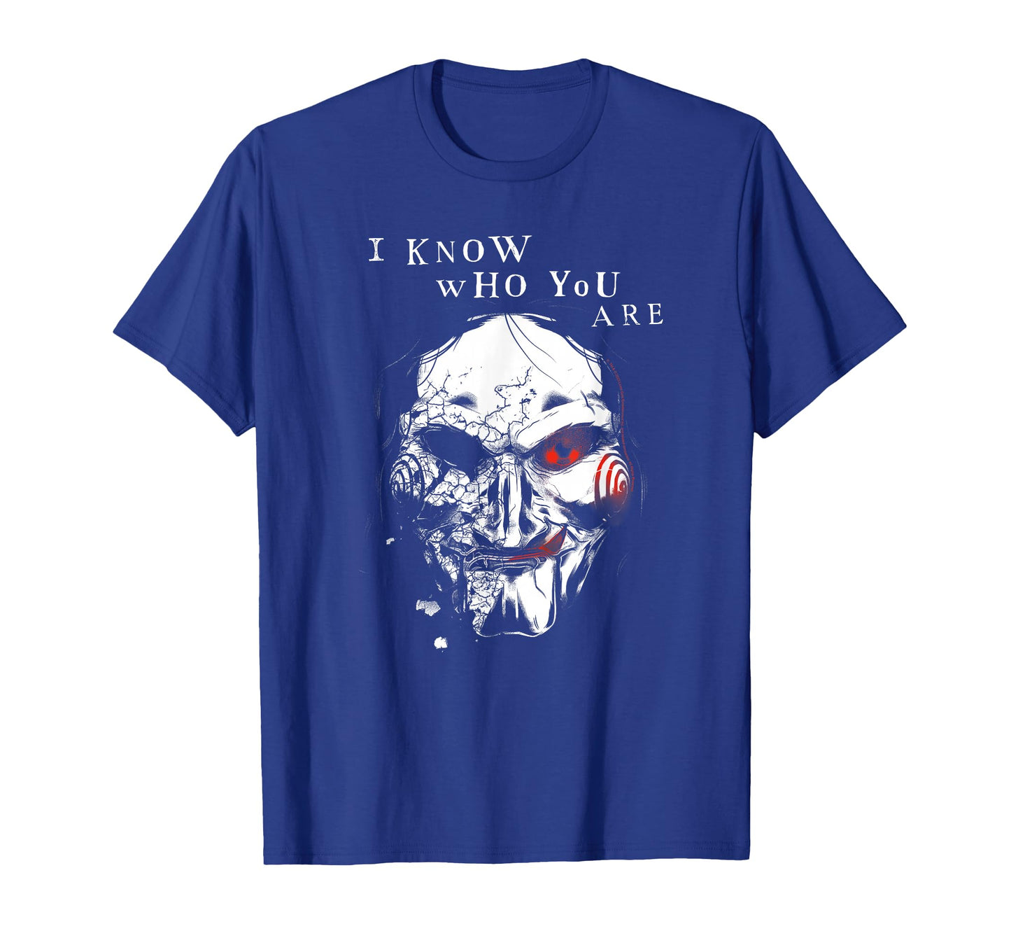 Saw Jigsaw Face I Know Who You are Horror Movie T-Shirt