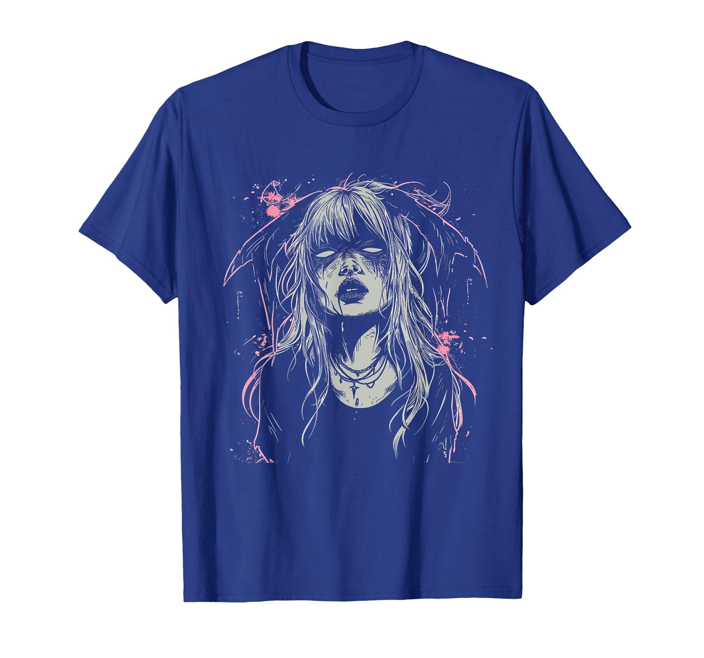 Goth Demon Girl Horror Bunny Occult Dark Anime Alt Aesthetic T-Shirt