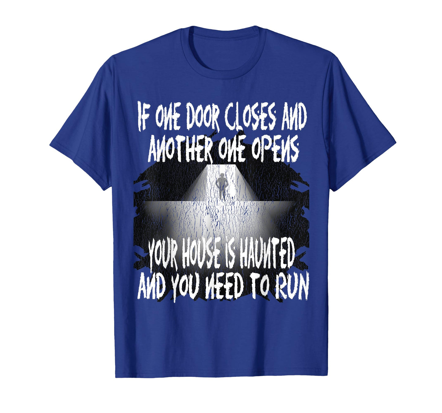 Funny Haunted Ghost House Supernatural Paranormal Halloween T-Shirt