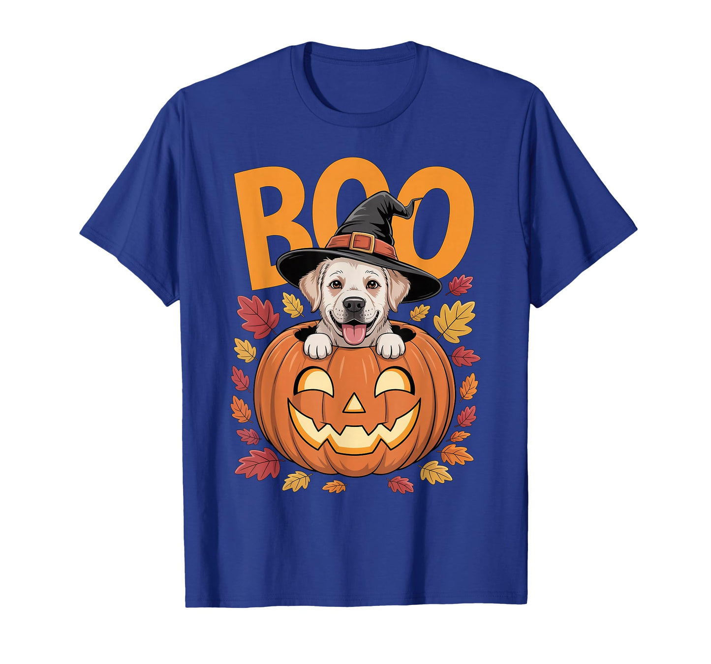 Lab Costume on Pumpkin Halloween Labrador Retriever T-Shirt