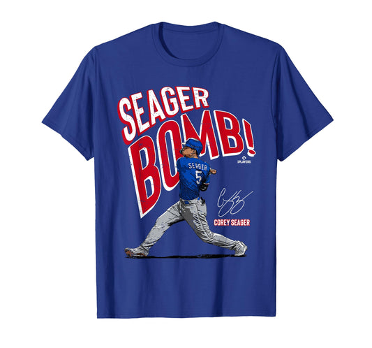 Seagerbomb Corey Seager Texas MLBPA T-Shirt