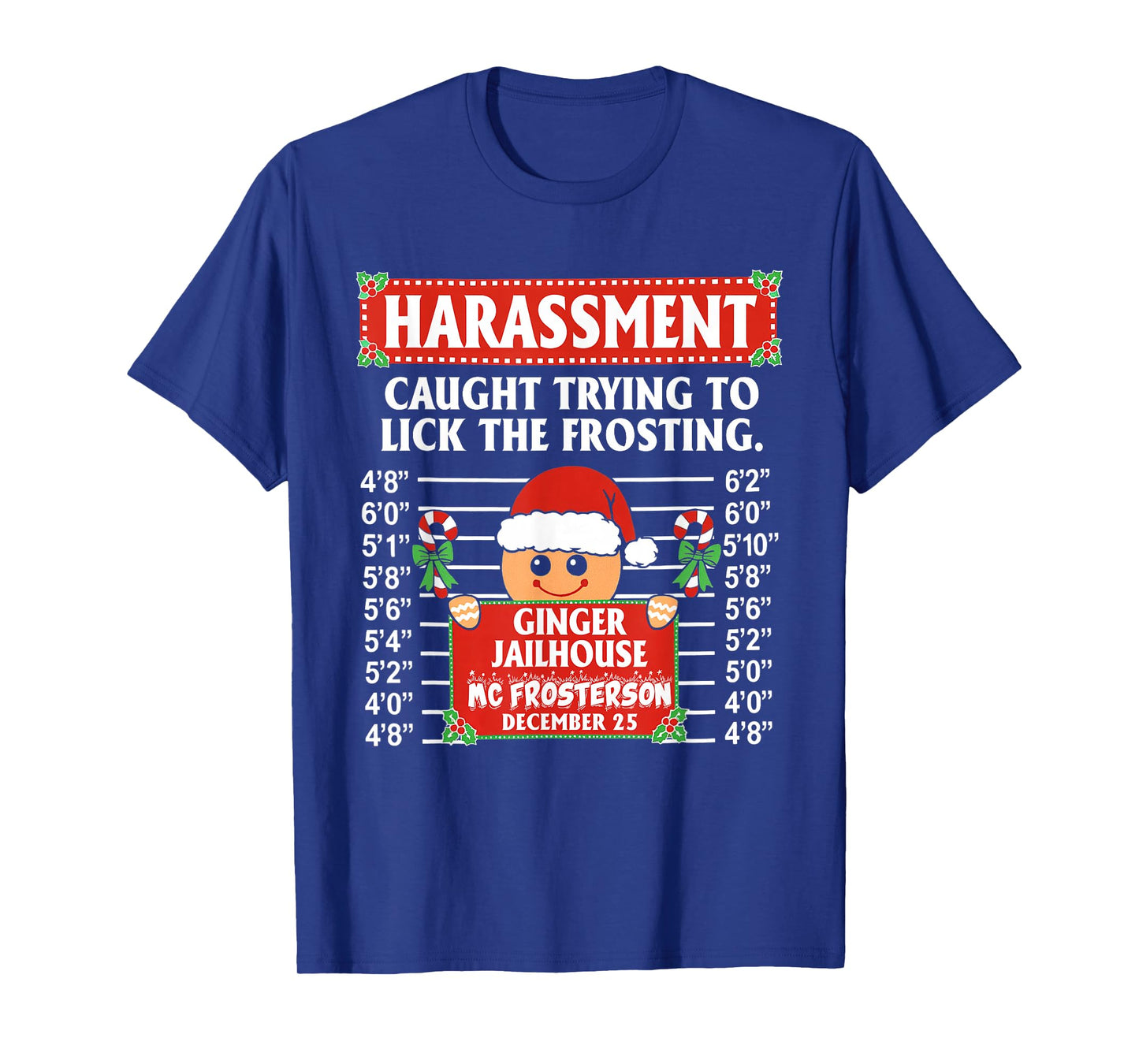 Gingerbread Christmas Licking Frosting Funny Pun T-Shirt