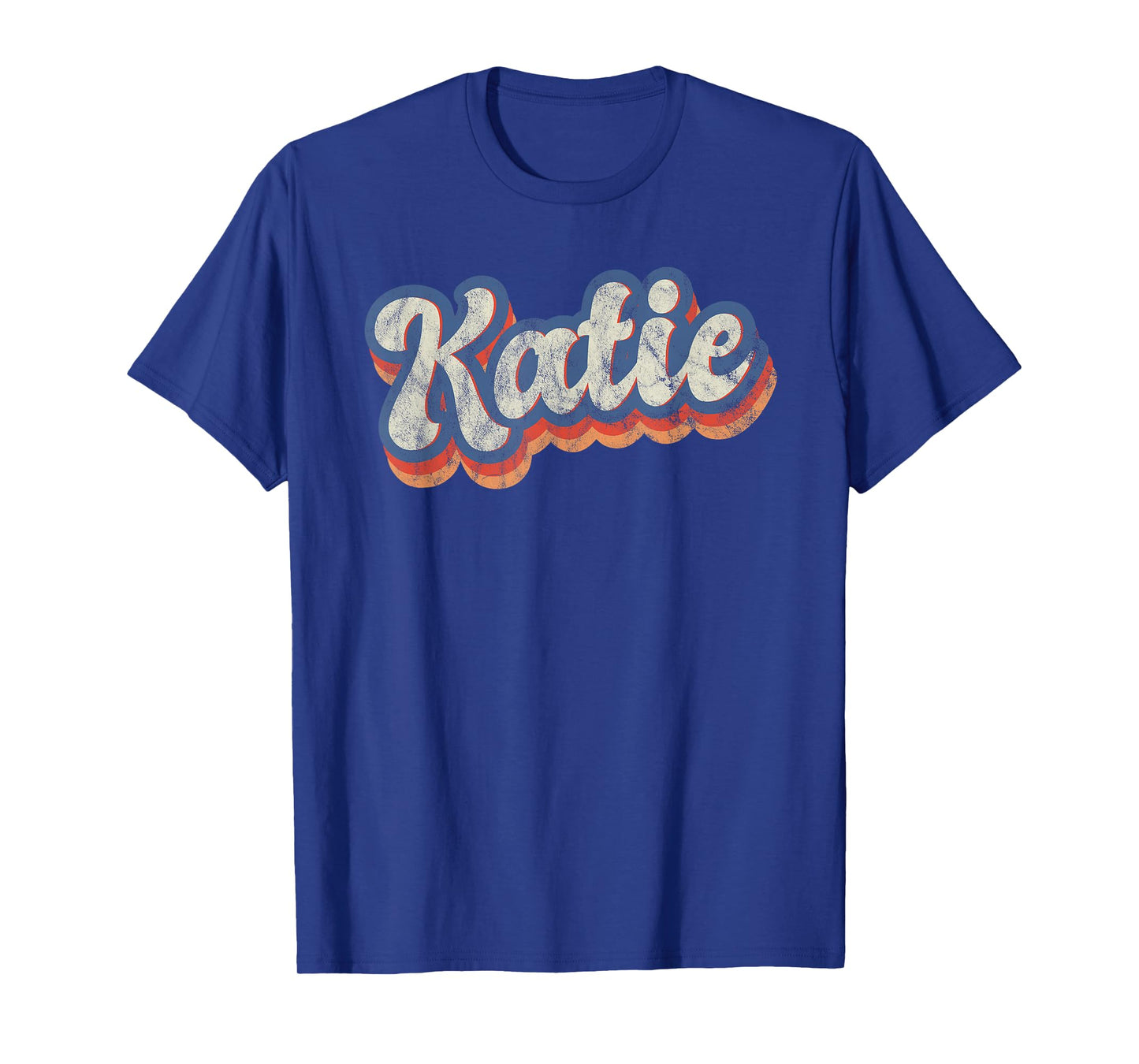 Katie Personalized Name Shirt Custom Lettering 70's T-Shirt