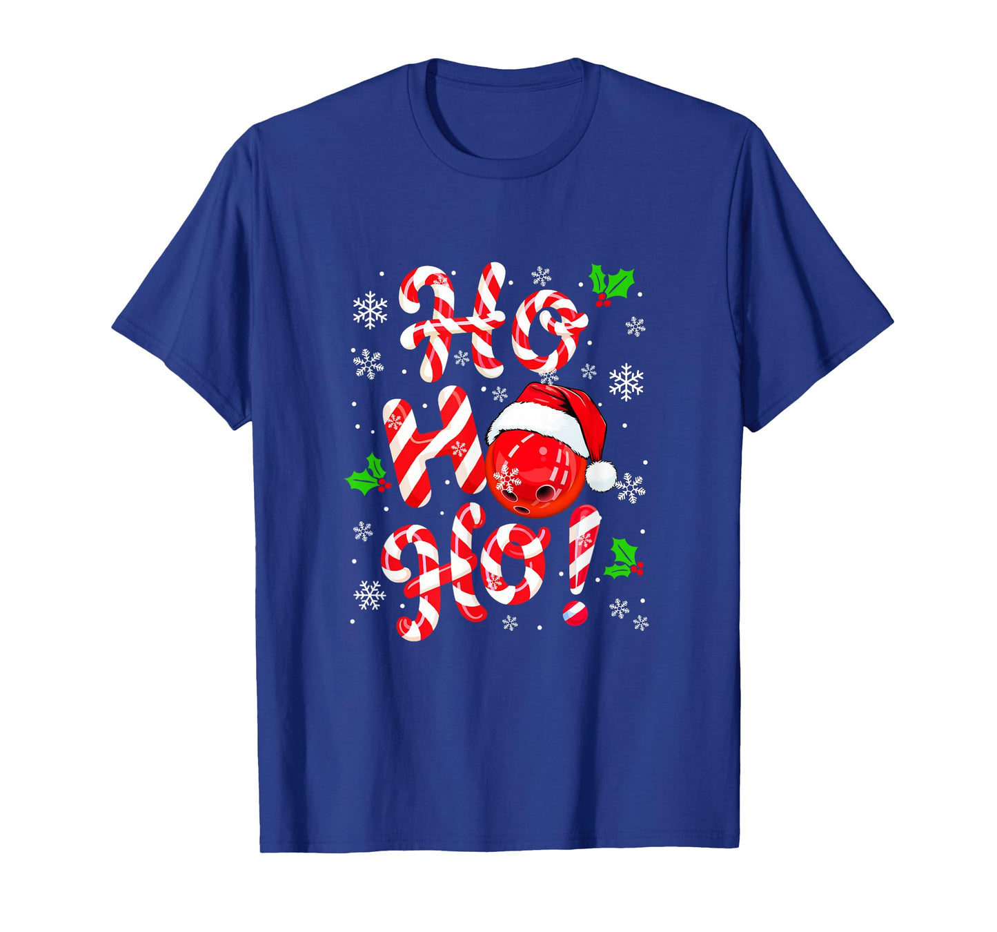 Ho3 Christmas Candies Lover Matching Bowling Player Team T-Shirt