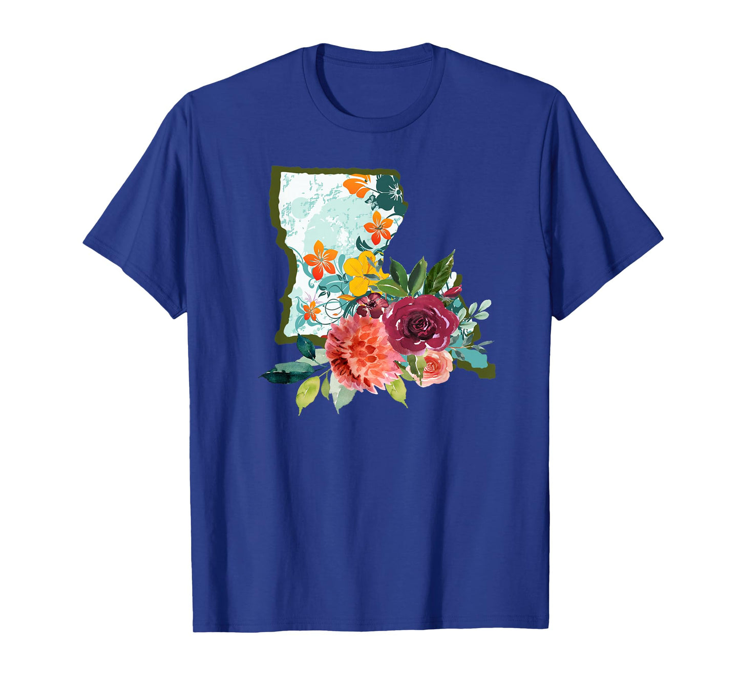 Louisiana Watercolor Flower T-Shirt