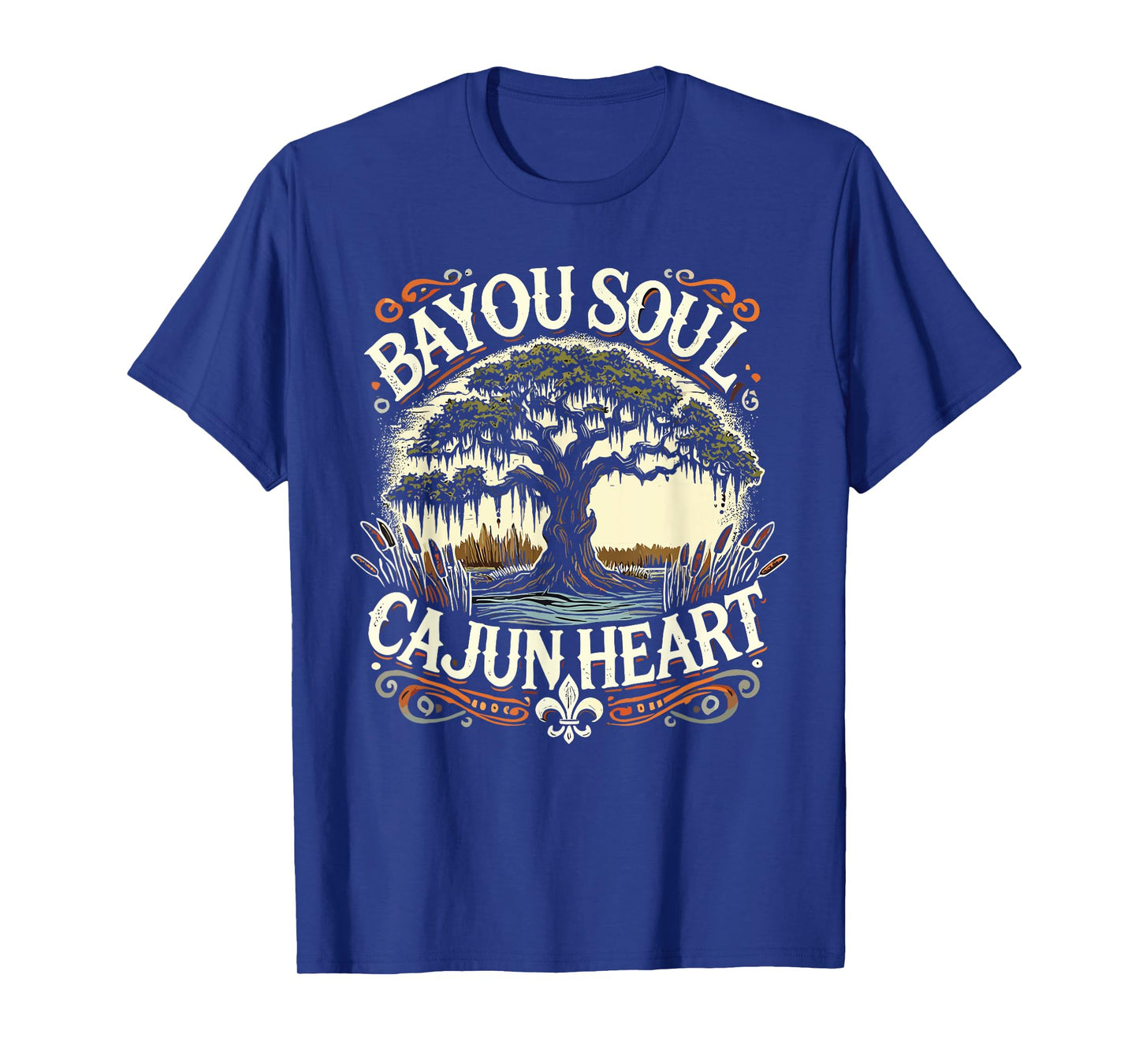 Bayou Soul Cajun Heart Louisiana History T-Shirt