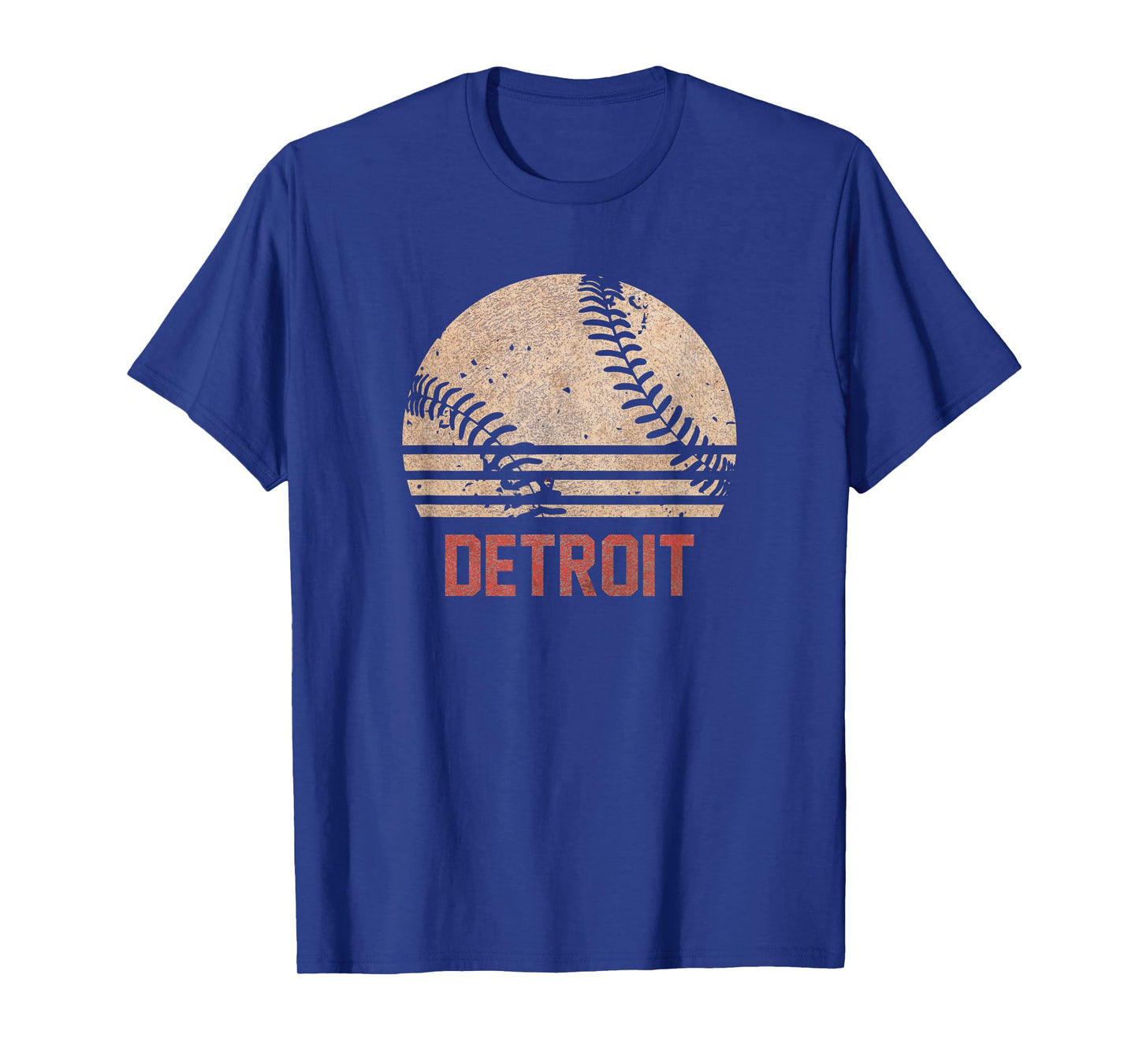 Vintage Baseball Detroit Shirt Cool Softball Gift T-Shirt