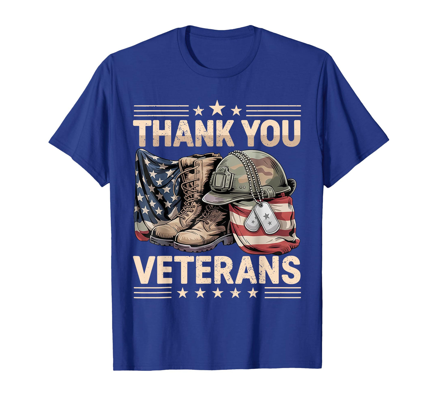 Thank You Veterans Day American Flag Heart Patriotic Hero T-Shirt