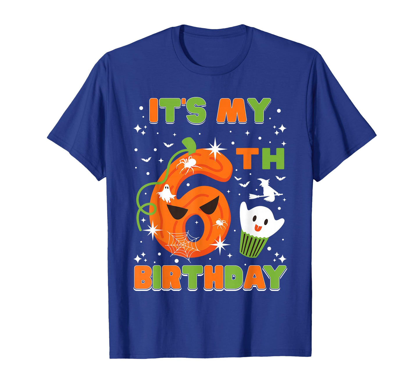It's My 6th Birthday Halloween 6 Years Old Kids Girls Boys T-Shirt