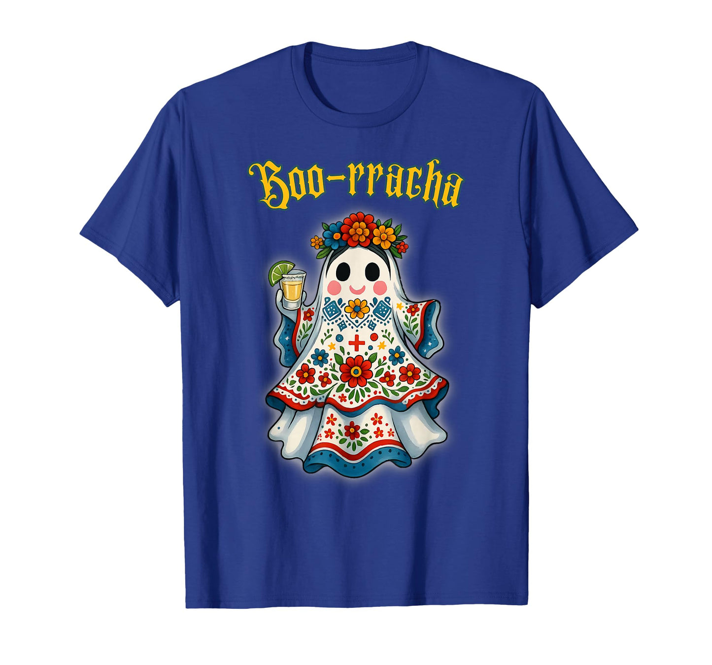 Boo-racha Funny Halloween Mexican Ghost Beer Women Borracha T-Shirt