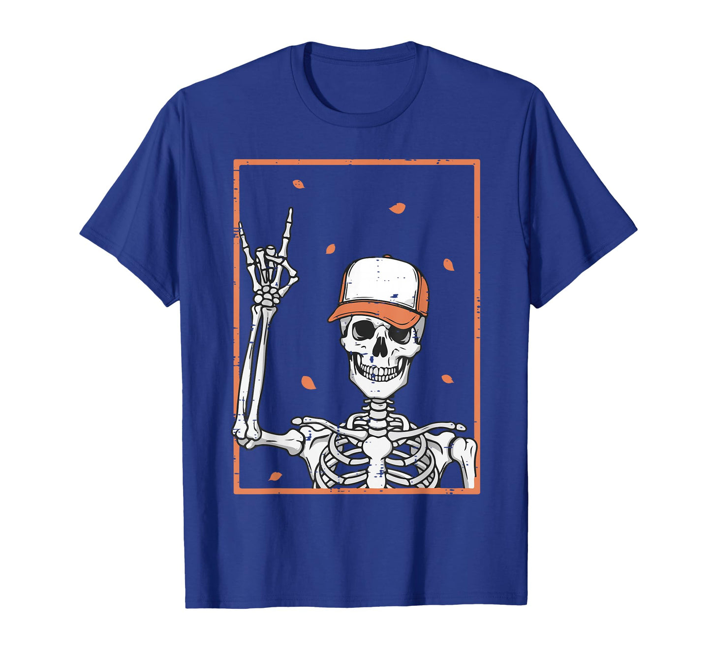 Halloween Skeleton Rock Hand Rocker Costume Men Boys Kids T-Shirt