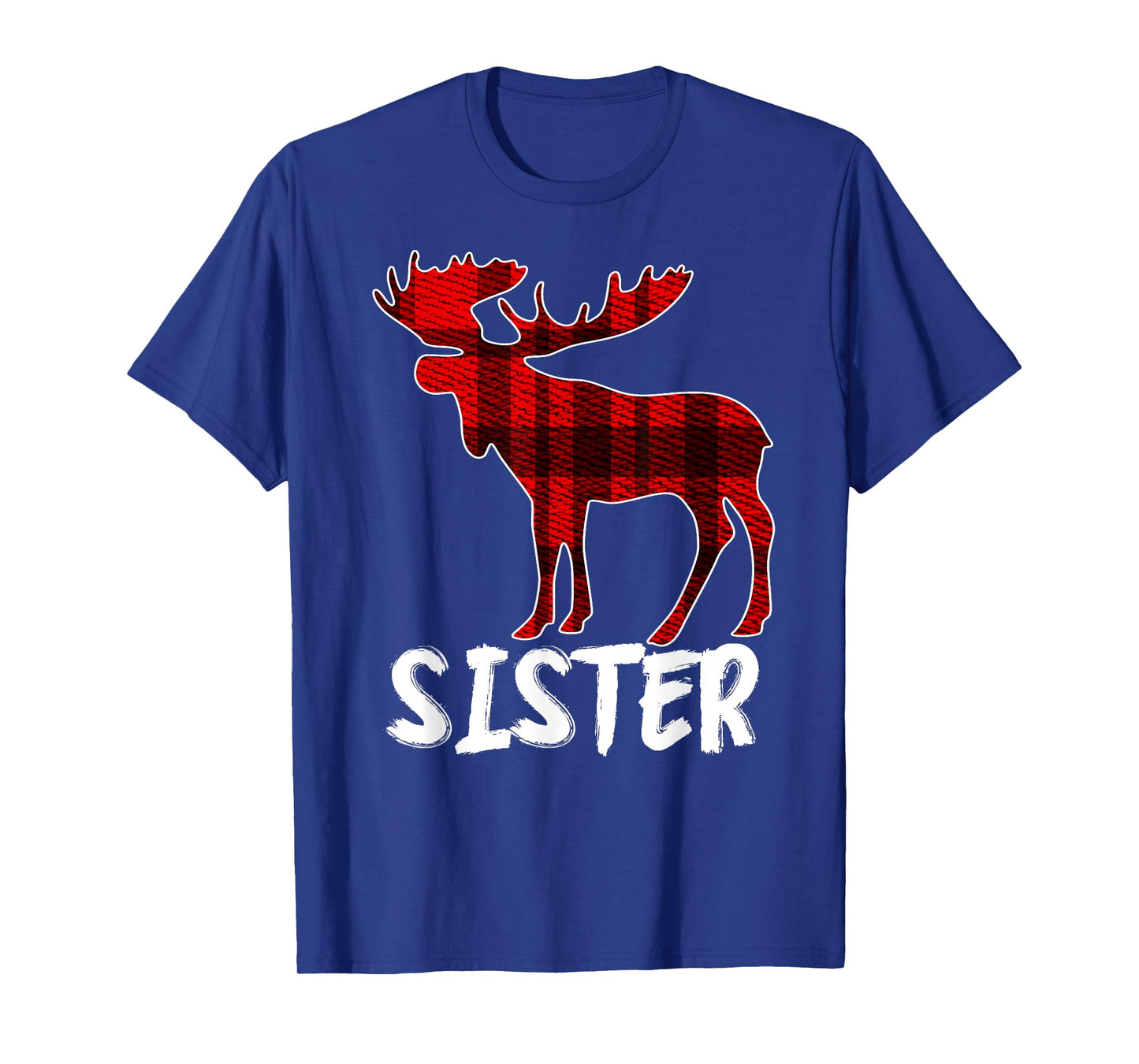 Sister Moose Plaid T-Shirt Christmas Pajama Family Matching
