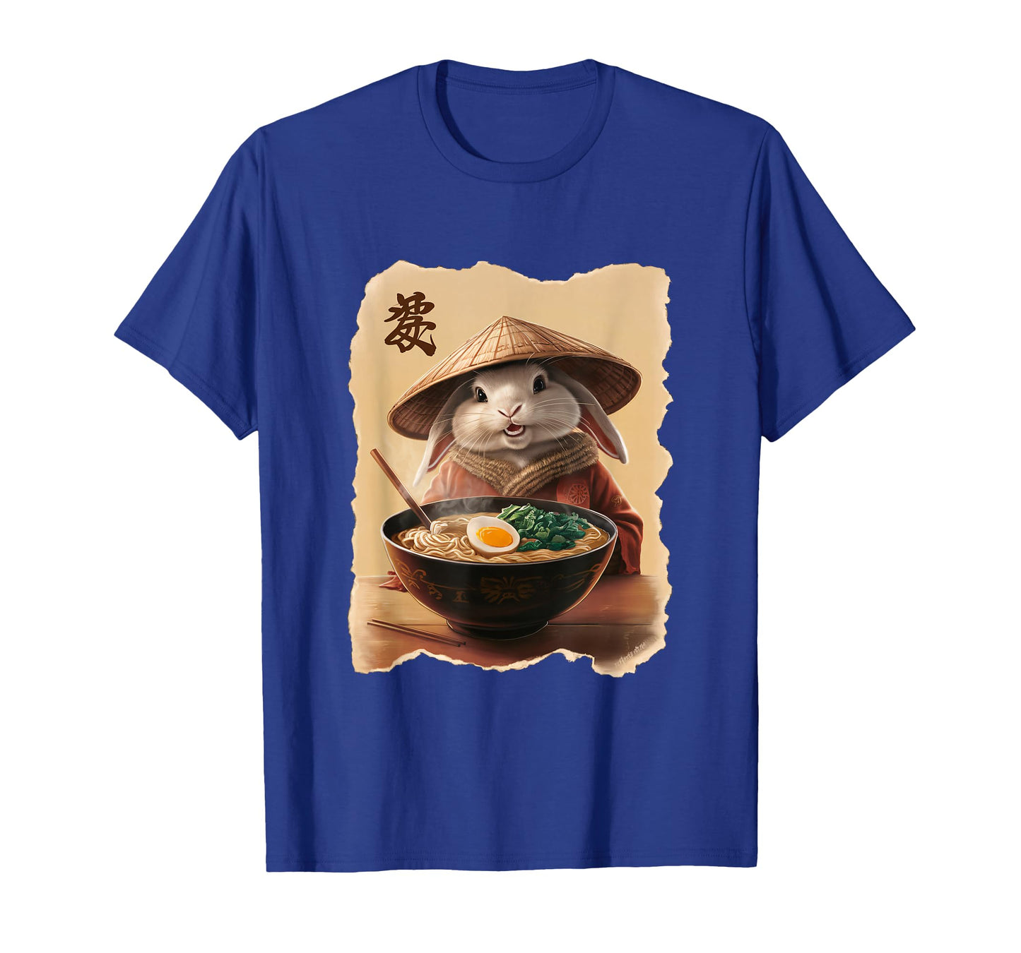 Bunny Men Woman Kawaii Eating Ramen Japanese Rabbit T-Shirt