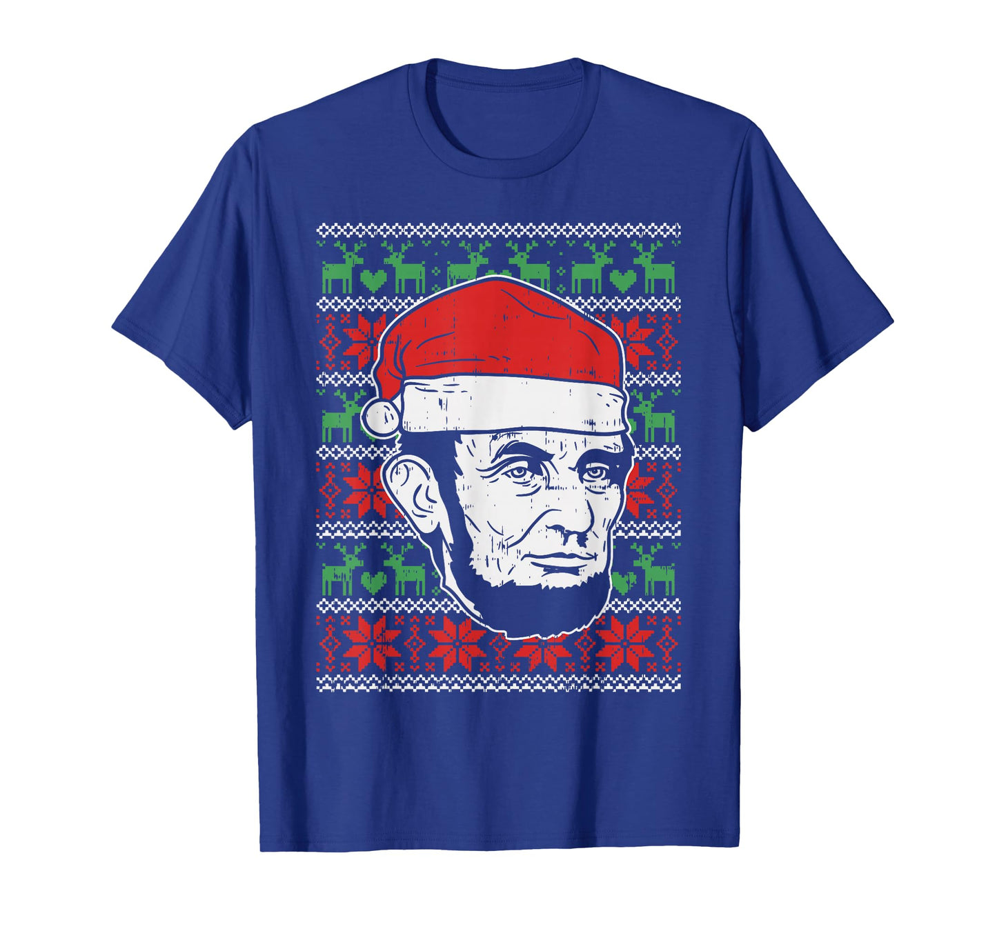 Ugly Christmas Abe Shirt Abraham Lincoln Santa Patriot Gift T-Shirt