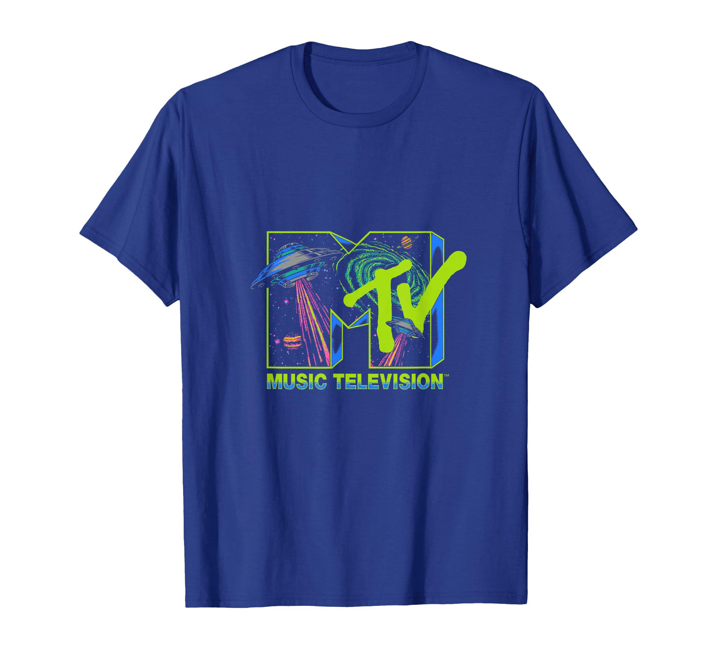 MTV Music Television Alien Invasion UFO T-Shirt