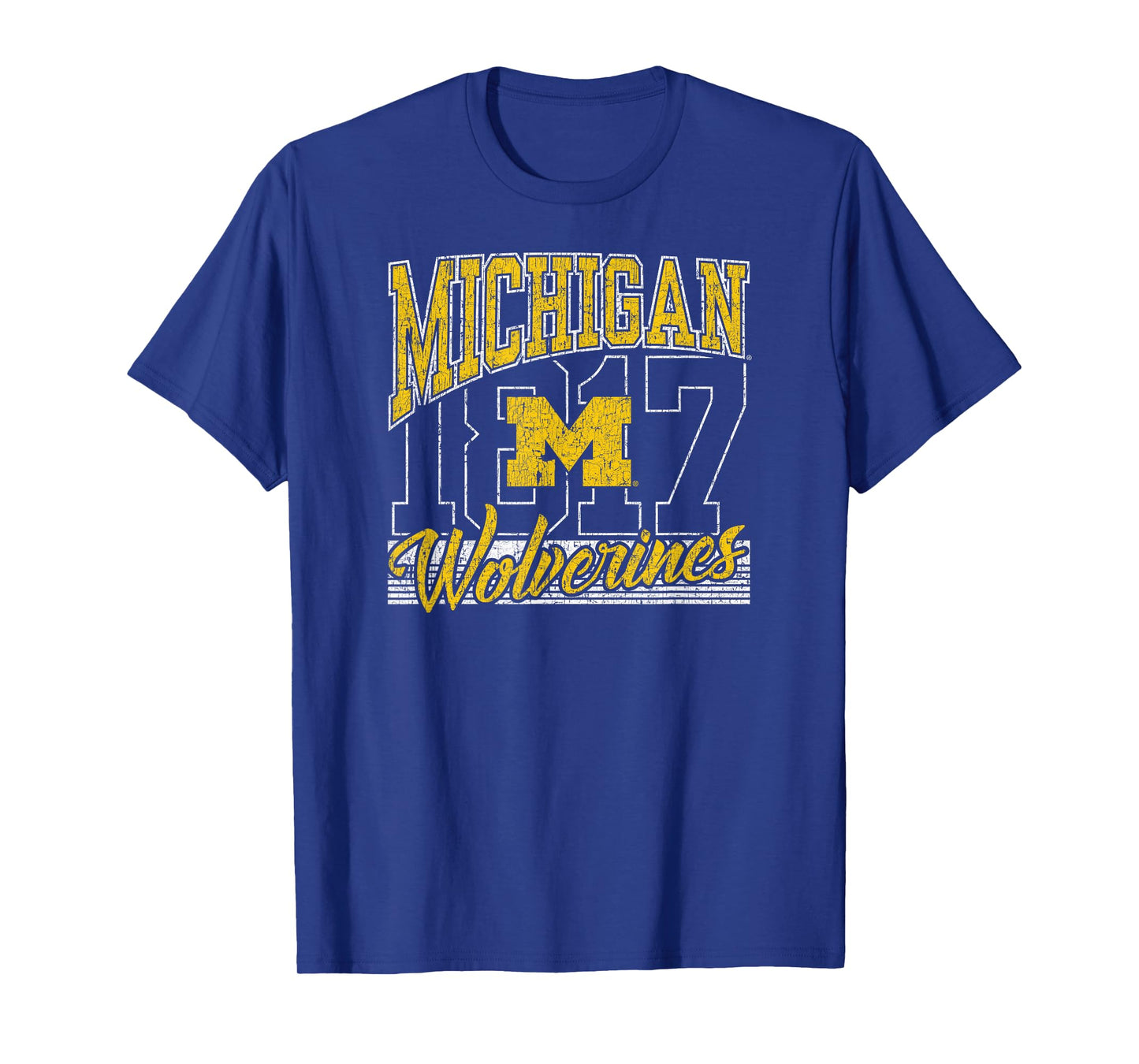 Michigan Wolverines Vintage 90's Rise Navy T-Shirt