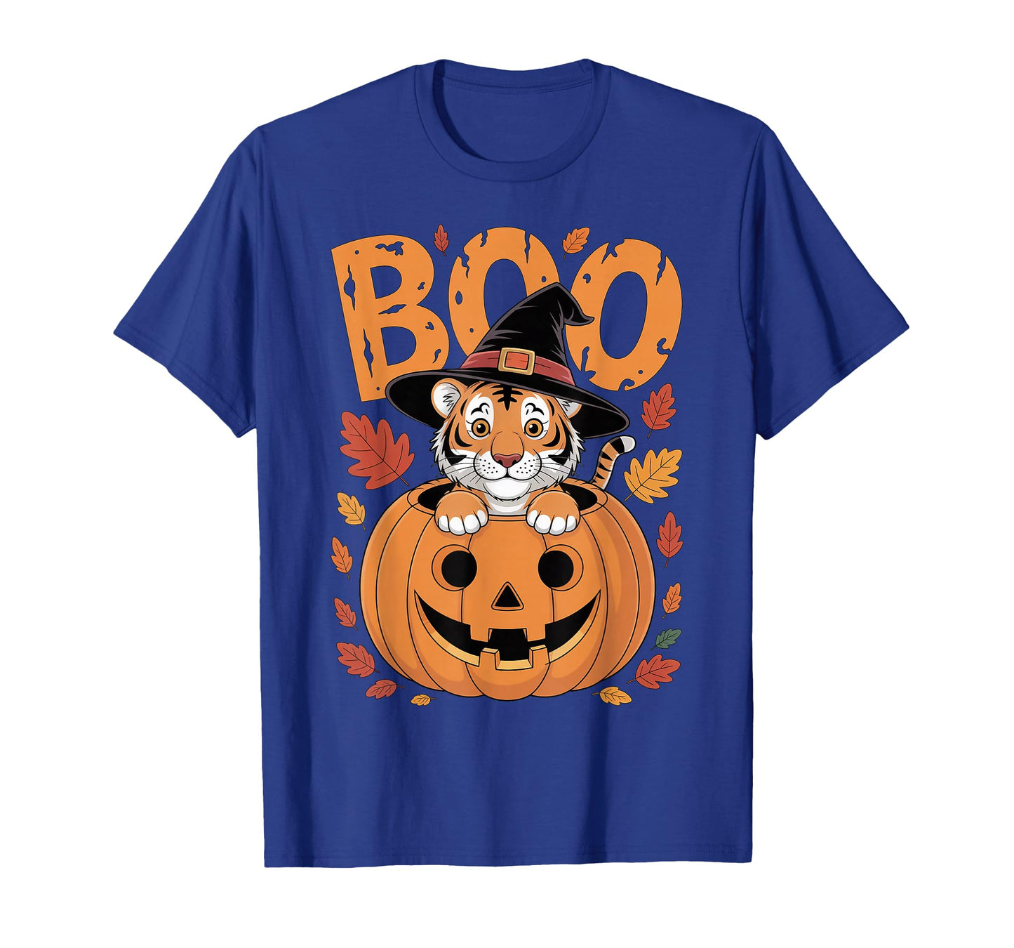 Tiger Costume on Pumpkin Halloween Tiger T-Shirt