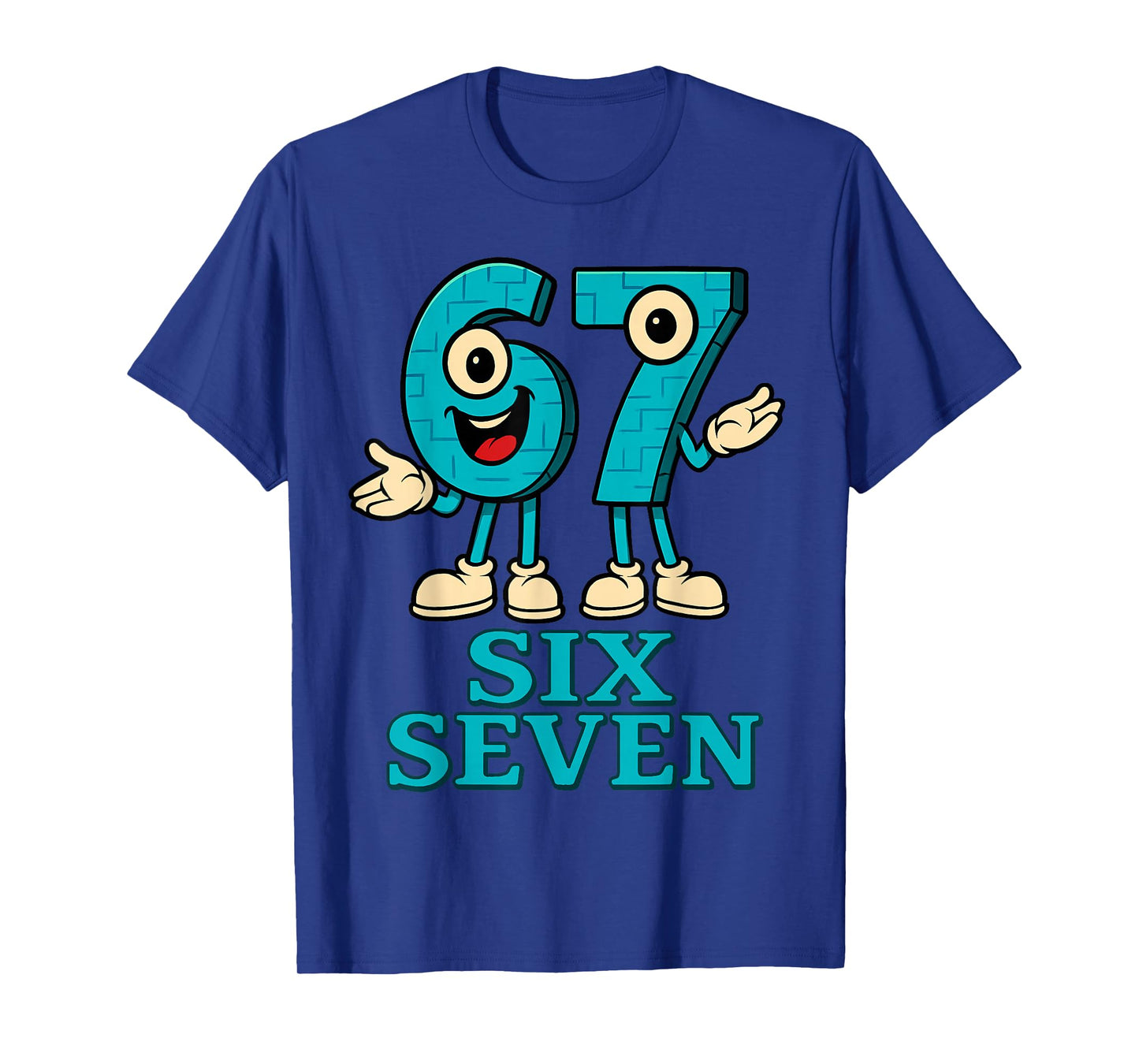 67 Six Seven 6-7 - Funny Italian Brainrot Kids Gaming Meme T-Shirt