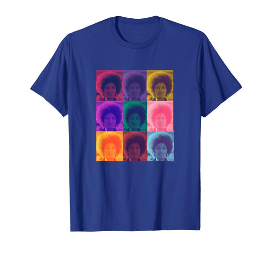 Iconic Hollywood Pam Grier Foxy Brown Women's Classic Fit Black Techno Color Graphic T-Shirt