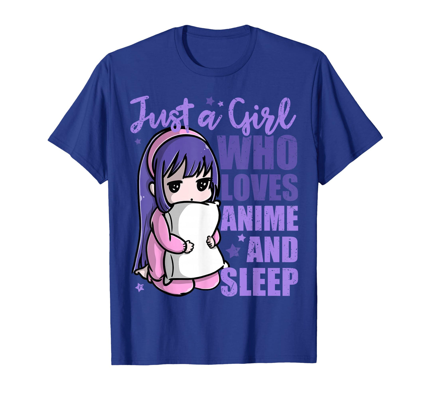 Just A Girl Who Loves Anime and Sleep Pajama PJ T-Shirt