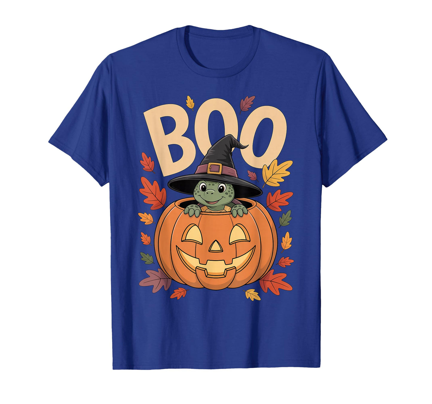 Turtle Costume on Pumpkin Halloween Turtle T-Shirt