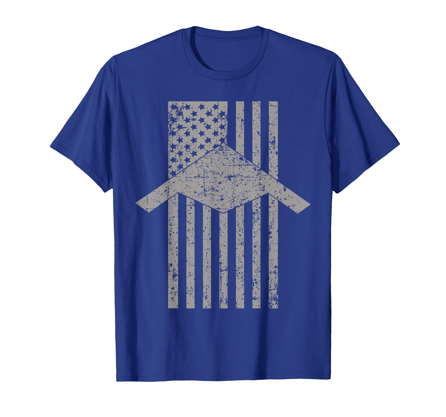 B-21 Raider Stealth Bomber Patriotic Vintage American Flag T-Shirt