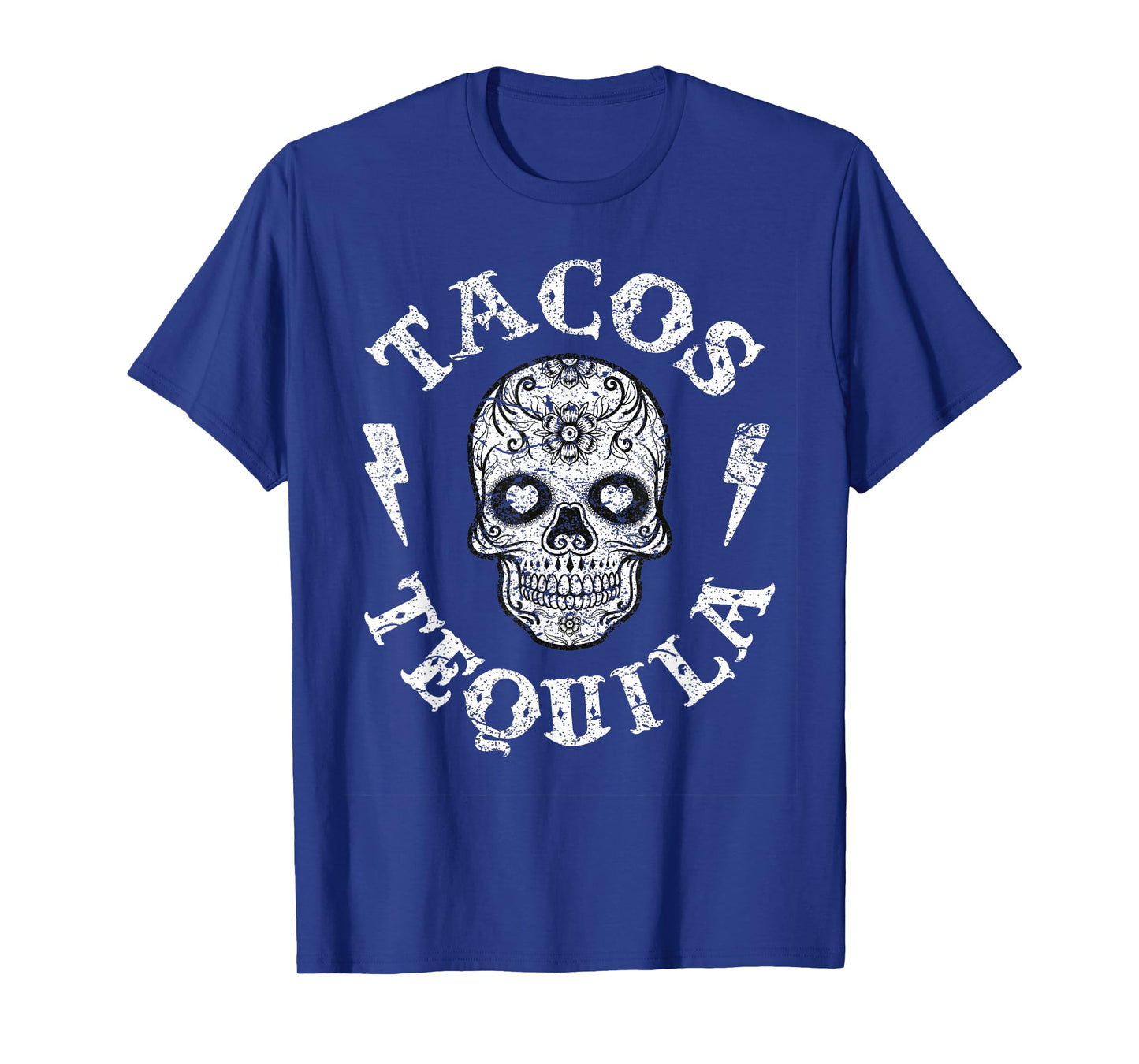 Sugar Skull Tacos & Tequila Shirt Mexican Fun Tee Women T-Shirt