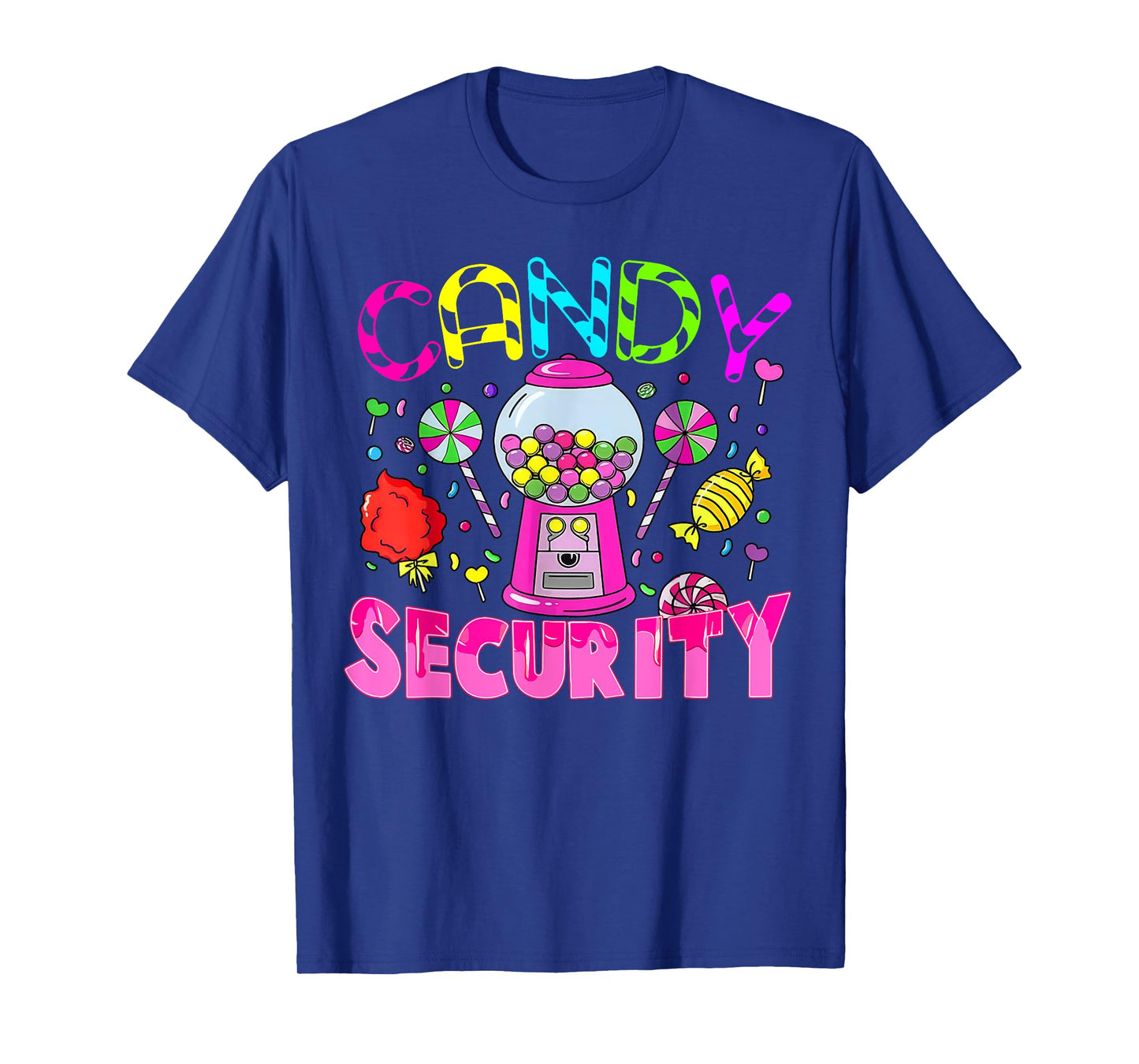 Candy Land Costume Women Candy Crew Funny Candy Security T-Shirt