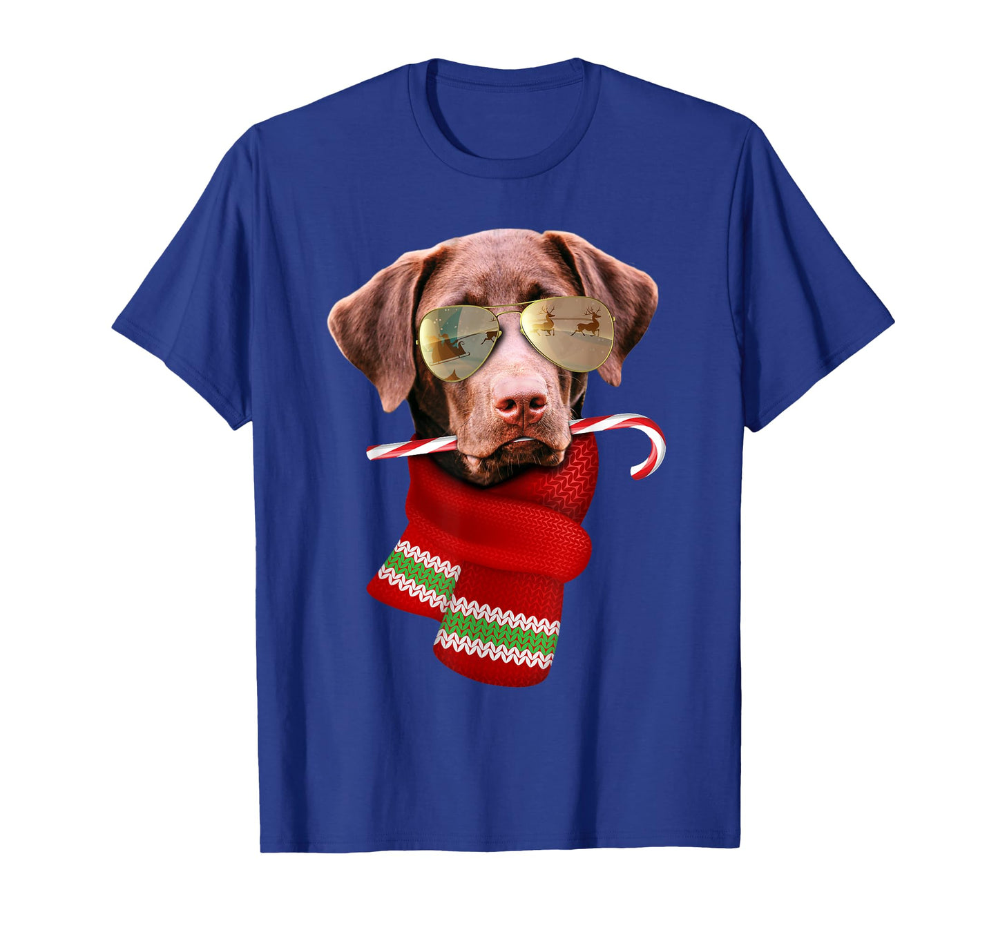 Chocolate Labrador Christmas Gift for Dog Lovers Sunglasses Men Women Kids T-Shirt