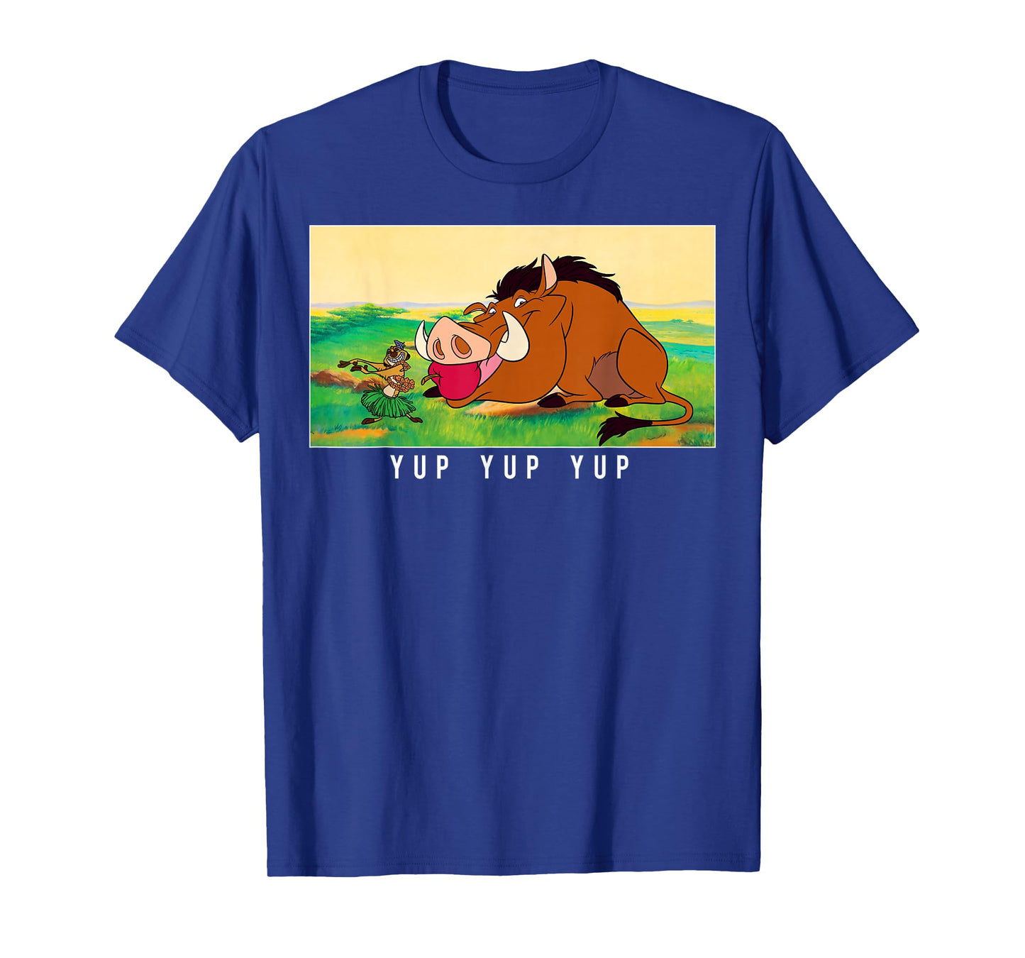 Disney Lion King Pumbaa Apple in Mouth Poster T-Shirt
