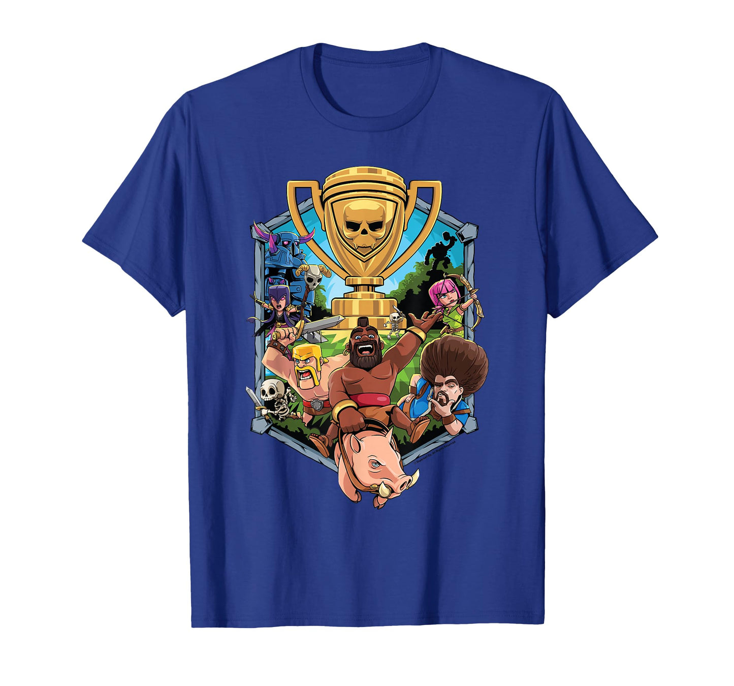 Clash of Clans Characters Mashup Trophy Logo T-Shirt