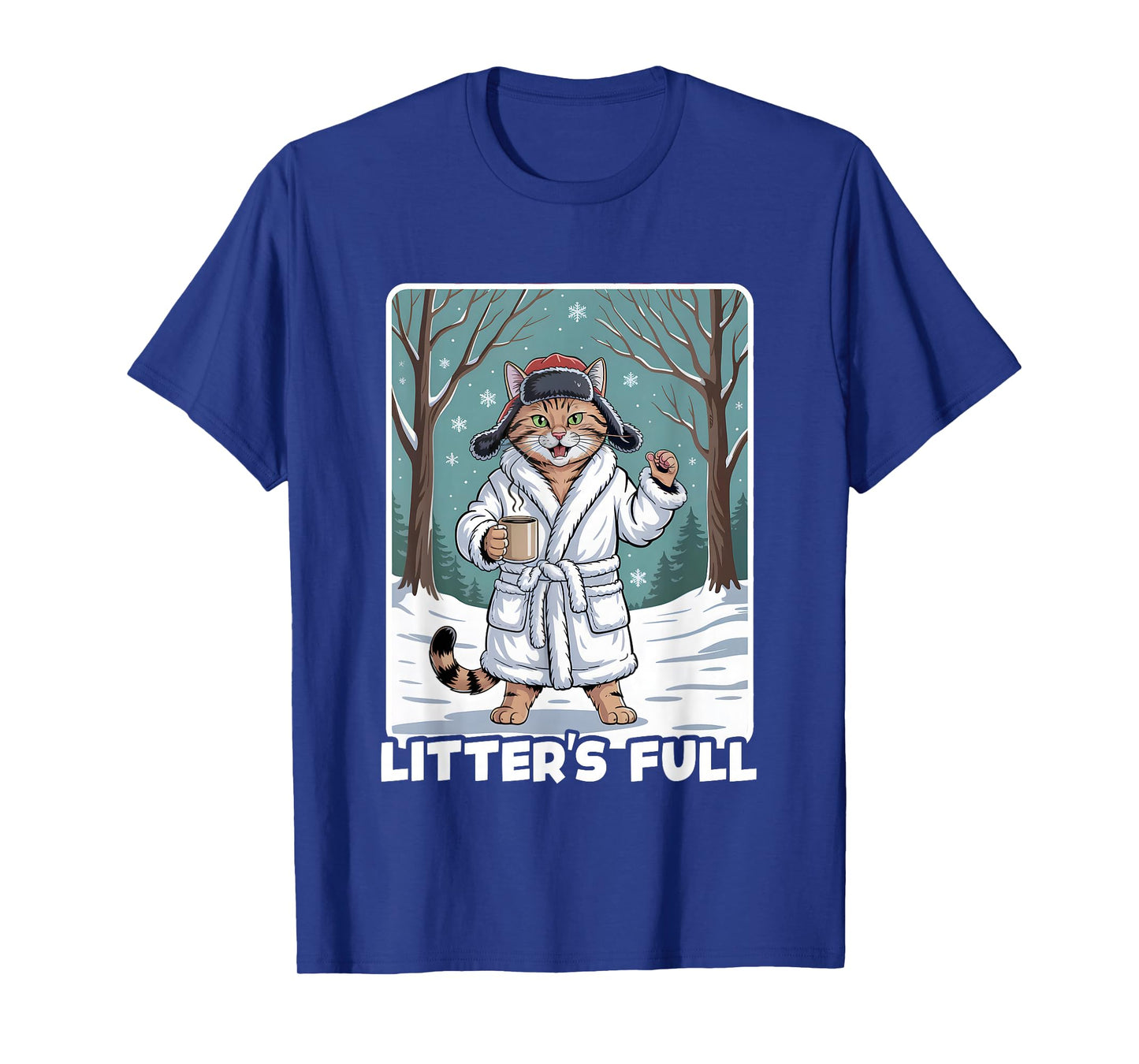 Litter’s Full Funny Christmas Cat Parody Tee T-Shirt