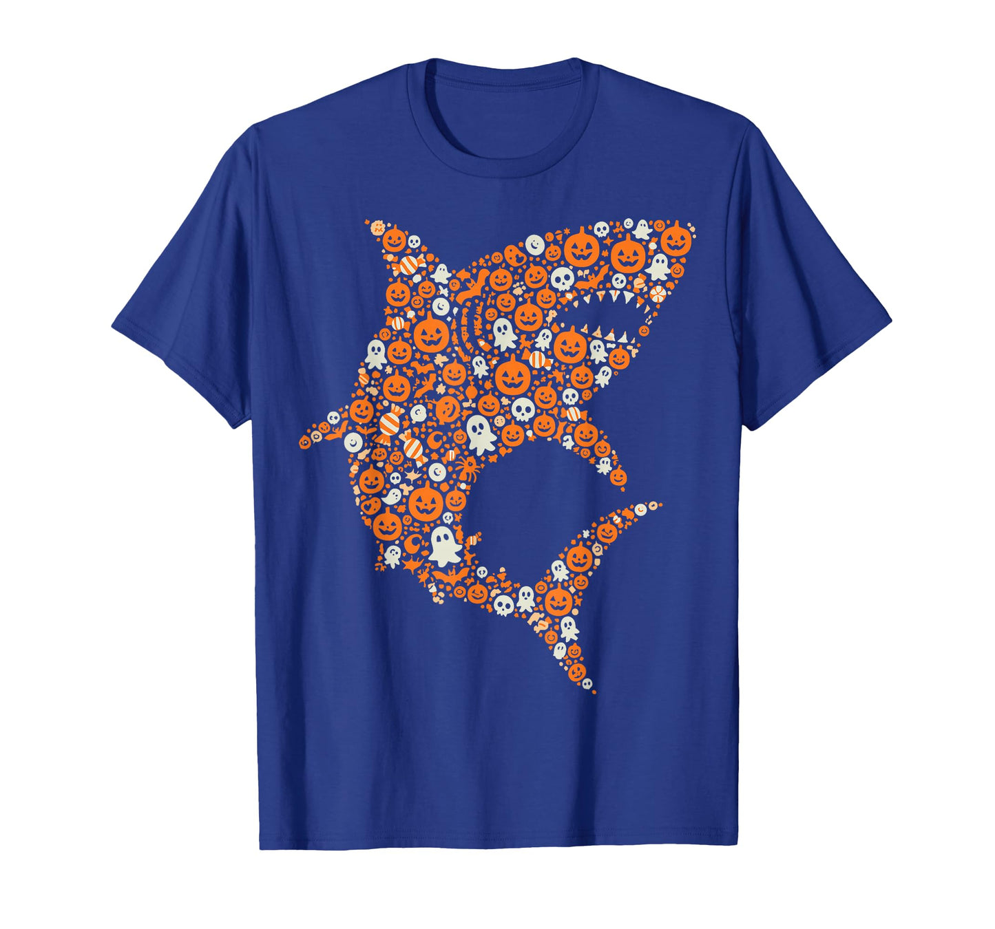 Halloween Sharks Lover Pumpkin Ghost Shark T-Shirt
