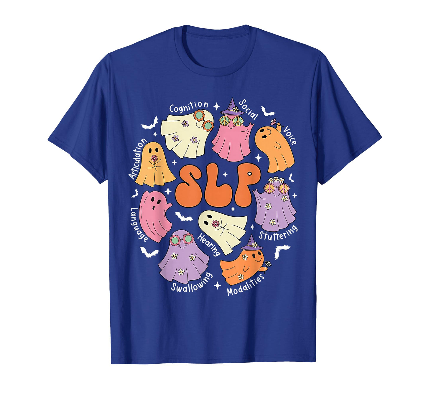 Speech Therapy Halloween Ghost Speech Language Pathologist T-Shirt