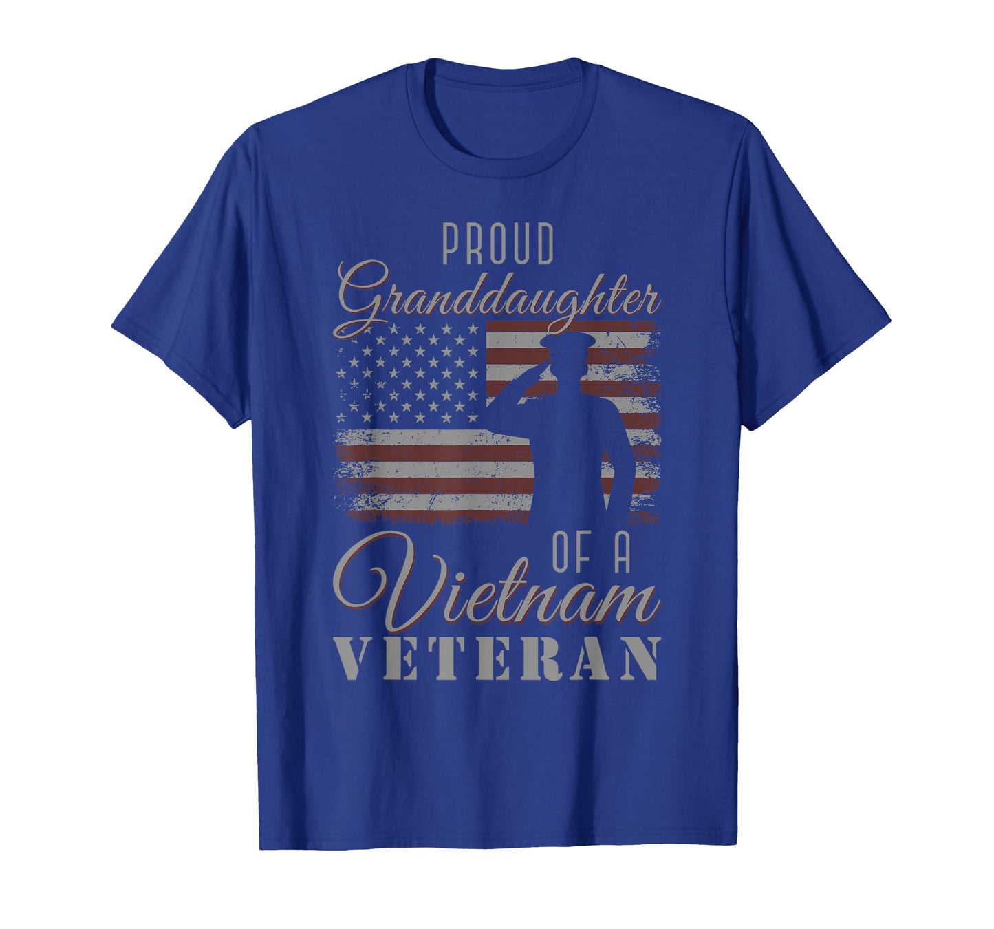 USA Flag Soldier Proud Granddaughter of A Vietnam Veteran T-Shirt