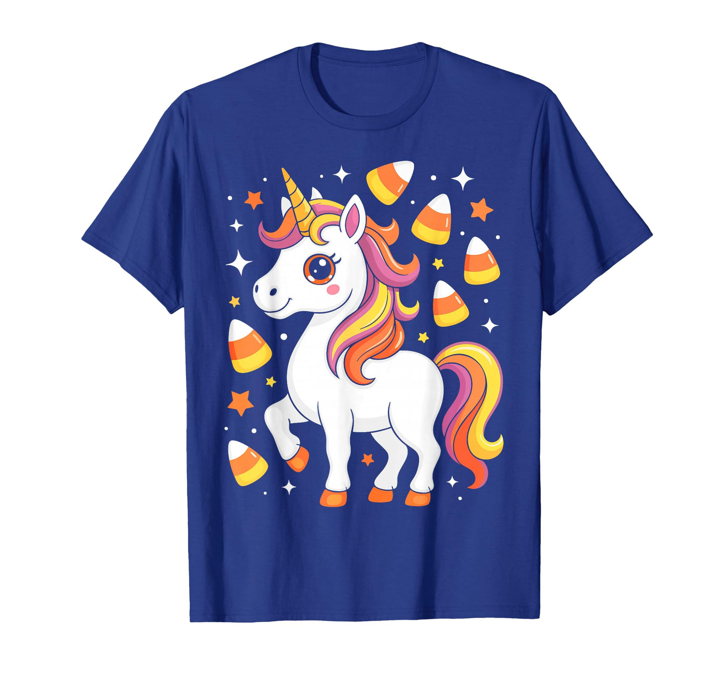 Unicorn Candy Corn Shirt Men Women Kids Halloween Costume T-Shirt
