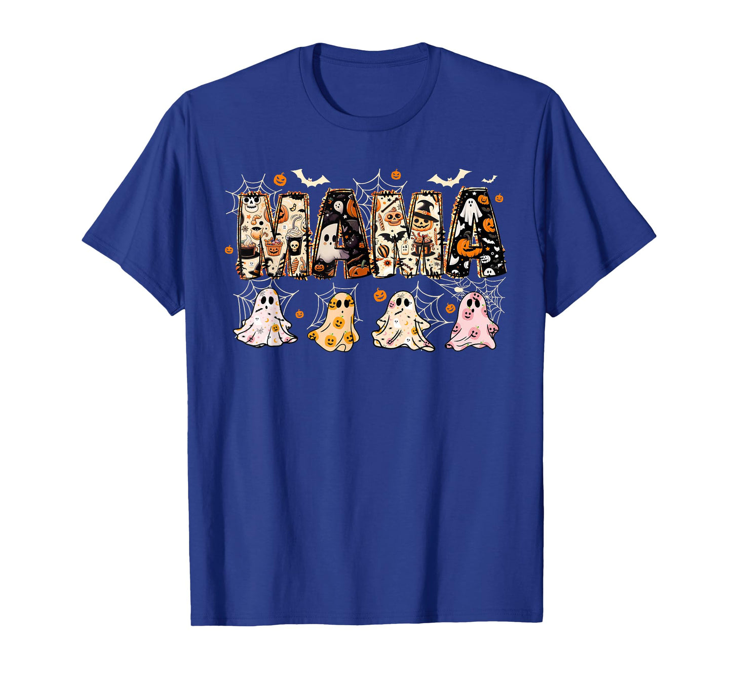 Retro Mama Halloween Mom Life Ghost Halloween T-Shirt