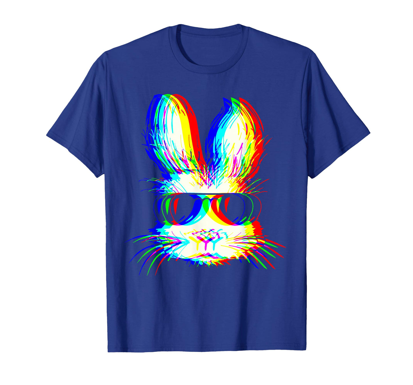 Bunny Trippy Vaporwave Easter Techno Rave EDM Music Party T-Shirt