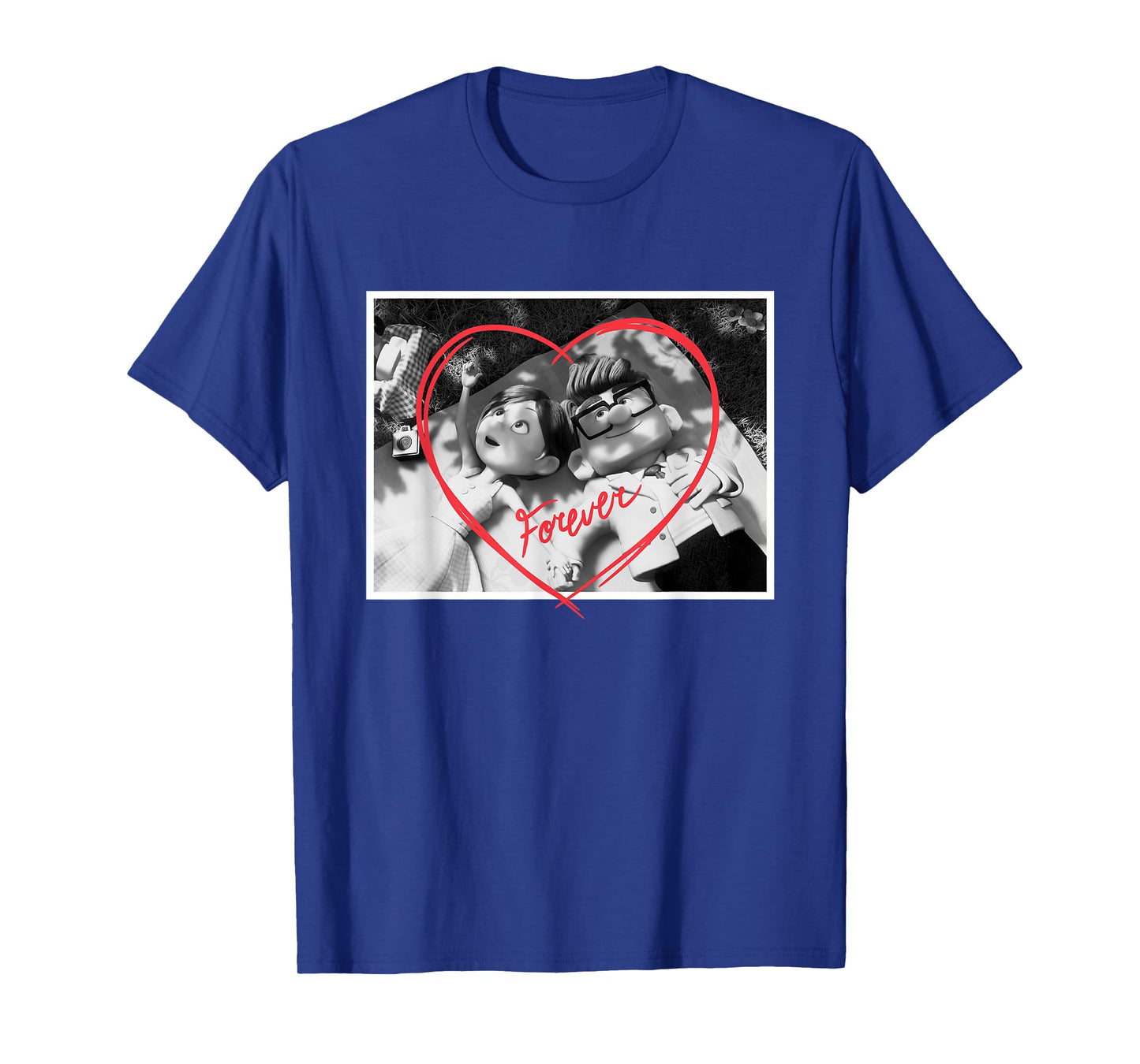 Disney Pixar UP Carl and Ellie Forever Heart T-Shirt