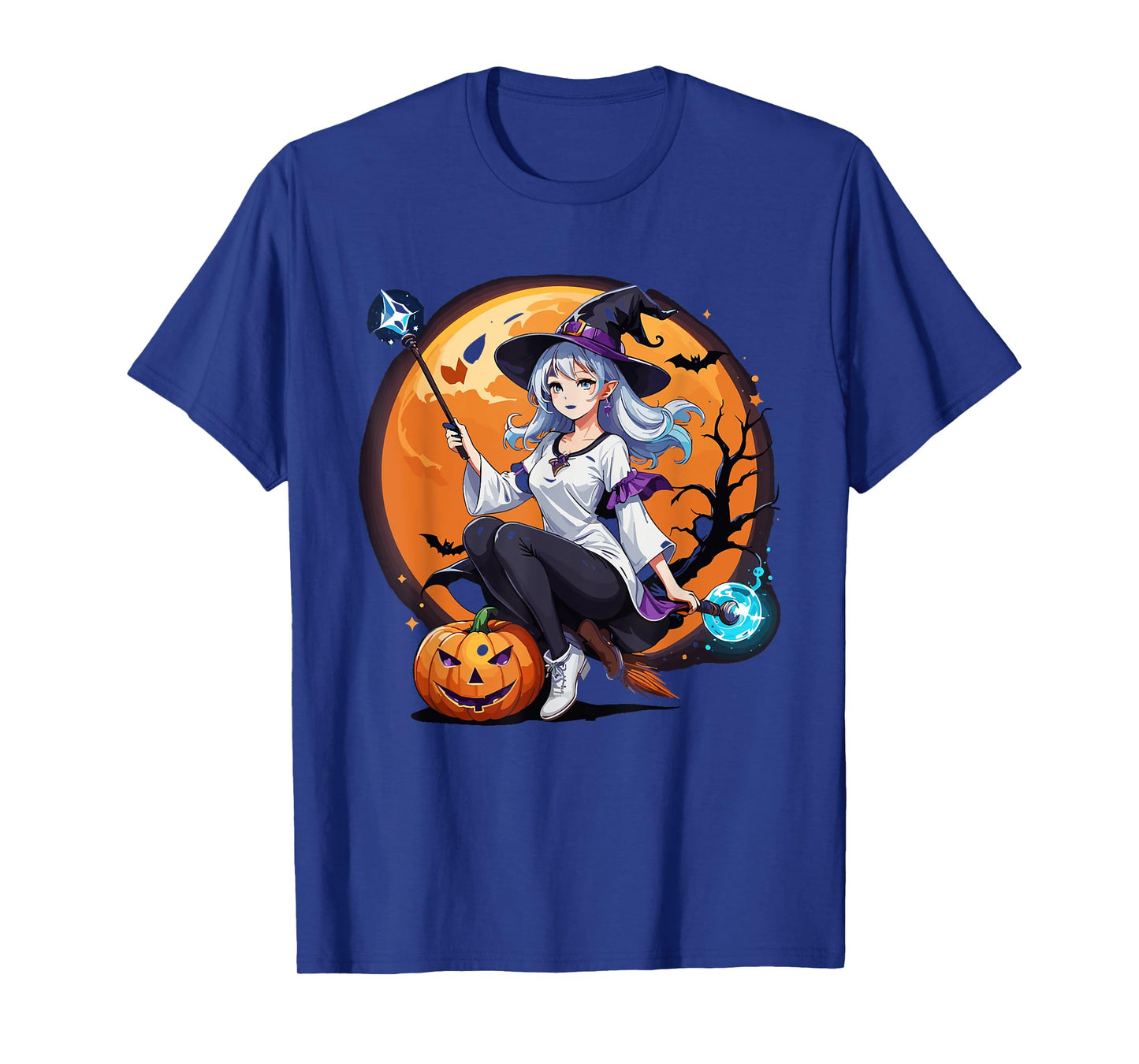 Sexy Anime Witch Girl Halloween T-Shirt