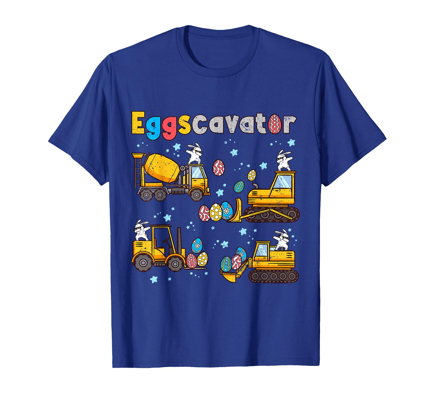 Easter Bunny Eggsexcavator Shirt Hunt Construction Trucks T-Shirt