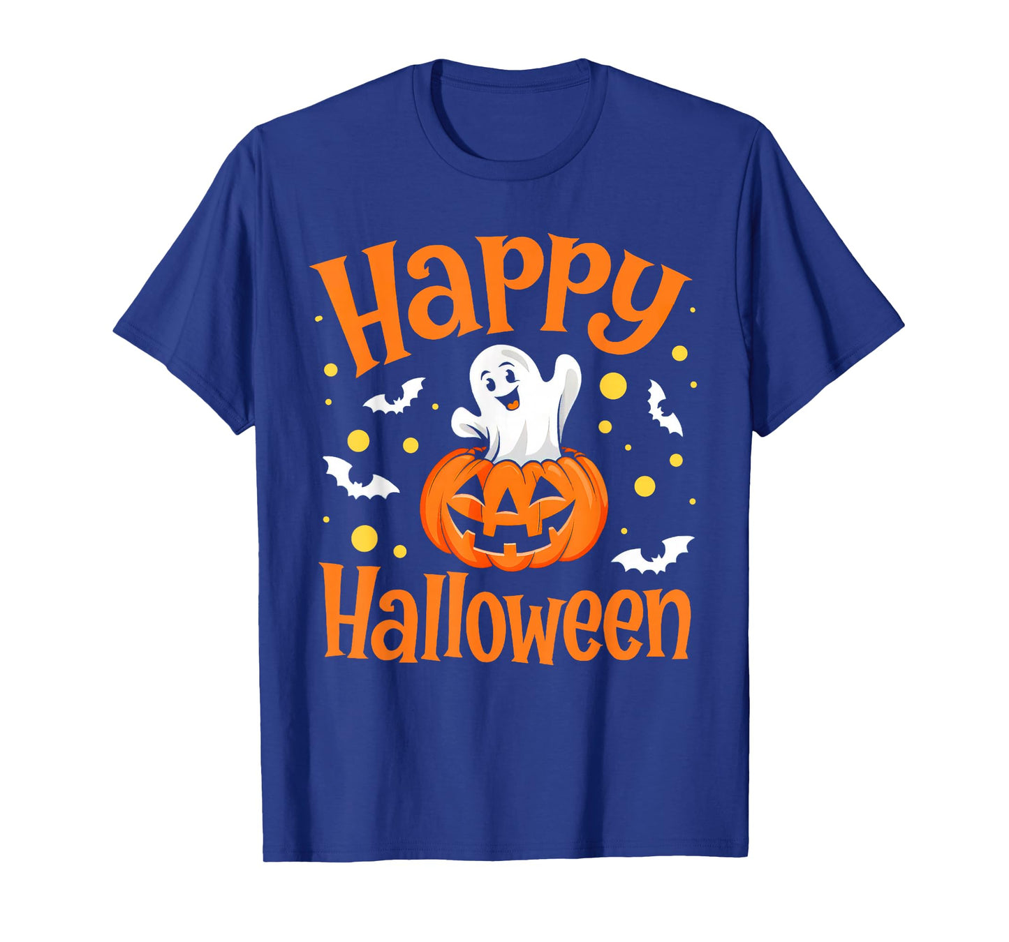 Happy Halloween Cute Ghost Pumpkin Spooky Matching Family T-Shirt